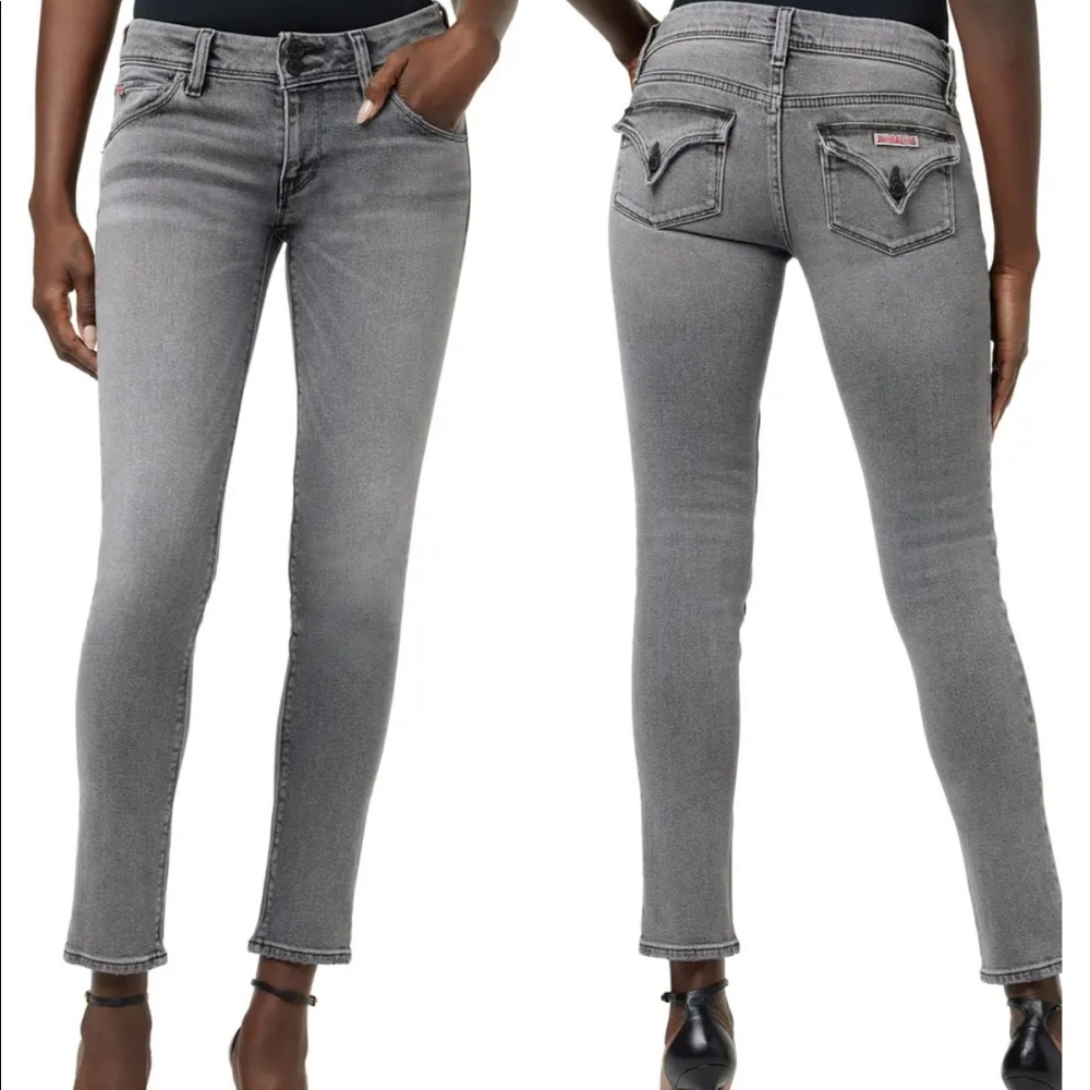 Hudson Jeans gray Collin Flap skinny ankle 25